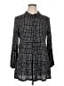 Style&Co 100% Nylon Houndstooth Black Long Sleeve Blouse Size XL - photo 1