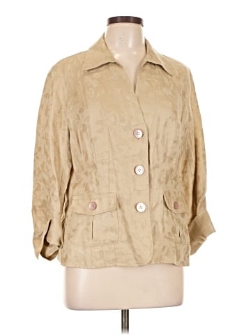 Jones New York Collection 3/4 Sleeve Button-Down Shirt (view 1)