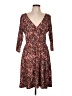 Kaileigh Paisley Brown Casual Dress Size L - photo 1