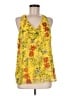 Faith and Joy 100% Polyester Yellow Sleeveless Blouse Size M - photo 1