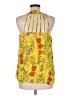 Faith and Joy 100% Polyester Yellow Sleeveless Blouse Size M - photo 2