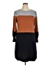 Talbots Color Block Brown Casual Dress Size XL - photo 1