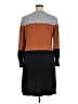 Talbots Color Block Brown Casual Dress Size XL - photo 2