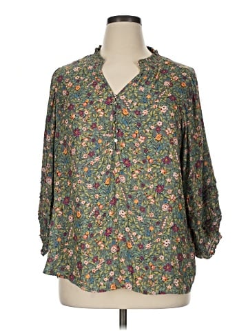 Democracy 3/4 Sleeve Blouse (view 1)