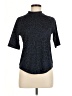 Greyson Animal Print Blue Short Sleeve Turtleneck Size M - photo 1