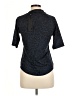 Greyson Animal Print Blue Short Sleeve Turtleneck Size M - photo 2