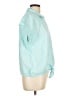 Talbots 100% Linen Teal Short Sleeve Blouse Size L - photo 4