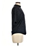 Greyson Animal Print Blue Short Sleeve Turtleneck Size M - photo 4