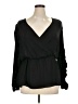 City Chic Black Long Sleeve Blouse Size 14 Plus (XS) - photo 1