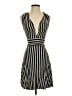 Arden B. 100% Polyester Stripes Black Cocktail Dress Size S - photo 1