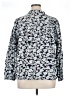 Caslon 100% Cotton Floral Blue Long Sleeve Blouse Size 1X - photo 2