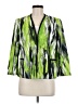 Kasper Print Green Blazer Size 8 - photo 1