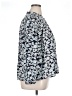 Caslon 100% Cotton Floral Blue Long Sleeve Blouse Size 1X - photo 4