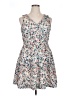 Apt. 9 100% Polyester Print White Cocktail Dress Size 16 - photo 1