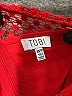 TOBI 100% Polyester Red Cocktail Dress Size XS - photo 7