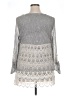 Krazy Kat Silver 3/4 Sleeve Blouse Size XL - photo 2
