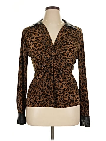 DKNY Long Sleeve Blouse (view 1)