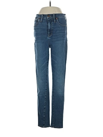 Madewell 10" High-Rise Skinny Jeans in Wendover Wash: TENCEL&trade; Denim Edition (view 1)