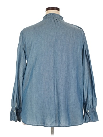 Ann Taylor LOFT Long Sleeve Button-Down Shirt (view 2)