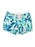 Lilly Pulitzer 100% Cotton Tropical Blue Shorts Size 4 - photo 1