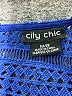 City Chic Solid Blue Casual Dress Size 18 Plus (M) - photo 7