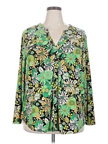 INC International Concepts Long Sleeve Blouse (view 1)