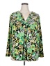 INC International Concepts Tropical Green Long Sleeve Blouse Size 3X - photo 1