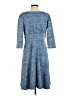 Karina Chevron-herringbone Blue Casual Dress Size Med - Lg - photo 2