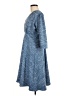 Karina Chevron-herringbone Blue Casual Dress Size Med - Lg - photo 5