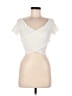 Love Tree Ivory Short Sleeve Top Size M - photo 1