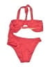 Etam Solid Red One Piece Swimsuit Size M - photo 2