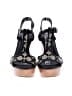 Coach 100% Leather Black Wedges Size 5 1/2 - photo 2