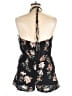 Angie 100% Rayon Floral Black Romper Size L - photo 2