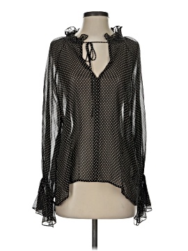 Nili Lotan Long Sleeve Silk Top