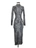 Topshop Animal Print Silver Cocktail Dress Size 2 - photo 1