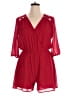 Monteau 100% Polyester Solid Red Romper Size XL - photo 1