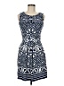 En Focus Studio Graphic Blue Cocktail Dress Size 8 - photo 1