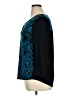 Carol Rose Blue 3/4 Sleeve Blouse Size XL - photo 5