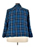 J.Jill Plaid Blue 3/4 Sleeve Button-Down Shirt Size 3X - photo 2