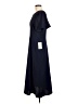 Luxely 100% Polyester Solid Blue Casual Dress Size 8 - photo 5