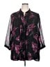 Sag Harbor 100% Polyester Black 3/4 Sleeve Blouse Size 2X - photo 1