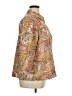Basic Editions Paisley Gold 3/4 Sleeve Button-Down Shirt Size 1X - photo 4