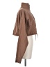 TAN + LINES 100% Cotton Brown Cardigan Size S - photo 4