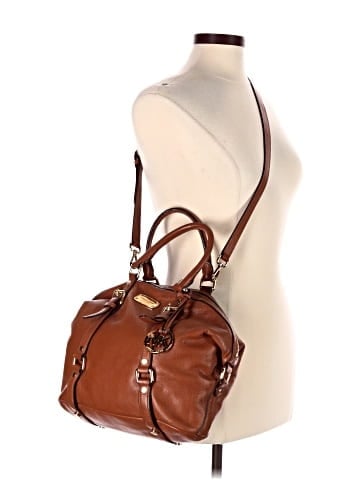 MICHAEL Michael Kors Leather Satchel (view 2)
