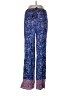 New Look 100% Rayon Paisley Blue Casual Pants Size L - photo 1