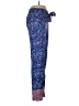 New Look 100% Rayon Paisley Blue Casual Pants Size L - photo 4