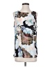 TJ Collection Silver Sleeveless Blouse Size S - photo 1