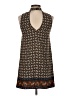 Soprano 100% Polyester Print Brown Casual Dress Size XS - photo 2