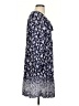Old Navy 100% Rayon Paisley Blue Casual Dress Size S - photo 4