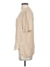 Theory 100% Silk Tan Short Sleeve Silk Top Size P (petite) - photo 5